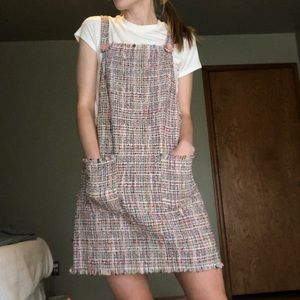 Multicolored overall dress